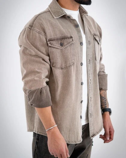 پیراهن جین مردانه وارداتی-کد4767