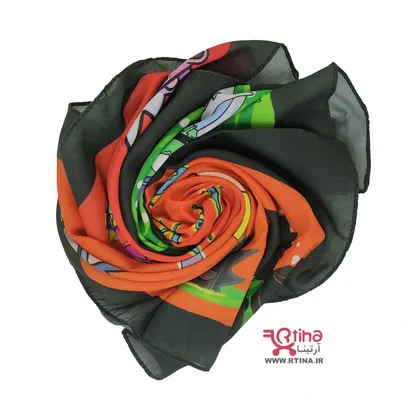 روسری کوتاه بیبی اسکارف دخترانه طرح فانتزی جدید (68×68 سانتیمتر)