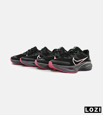 کفش کتانی زنانه مشکی صورتی NIKE zoom x smiley