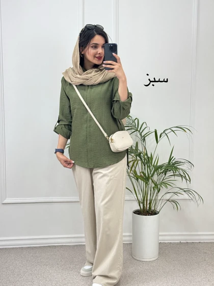 مانتو شومیزی گلی