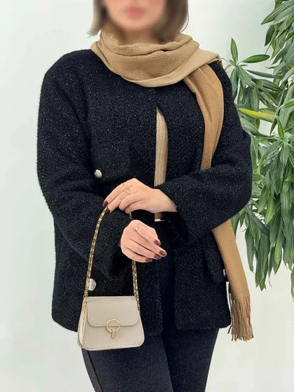 کت جیب نما دکمه طلایی