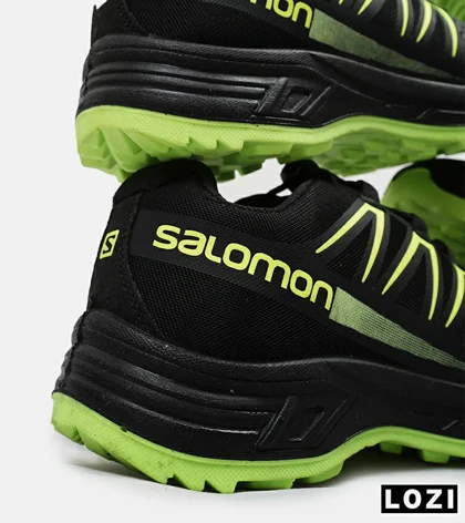 کفش کتانی کوهنوردی مردانه و زنانه مشکی سبز Salomon Speedcross 5 Trail