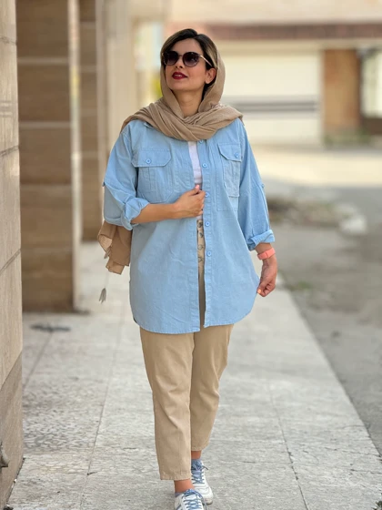 مانتو لینن ساتین