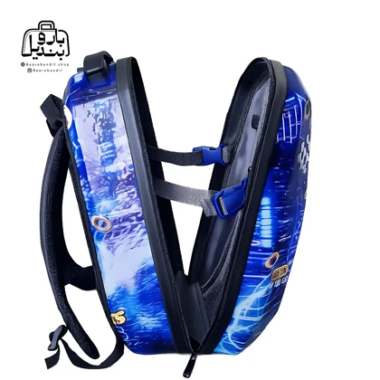 کوله‌پشتی مدرسه هارد کیس Marinox Marvel کد 1050 طرح سونیک Sonic