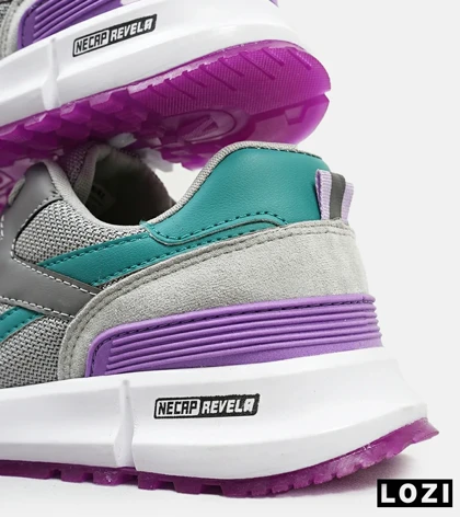 کفش کتانی طوسی آبی بنفش REEBOK Unphased Pro مدل 4613