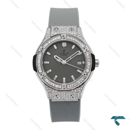 ساعت هابلوت زنانه طوسی فول نگین Hublot-6510-L