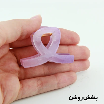 کلیپس دخترانه مدل پیچی کوچک دو رنگ