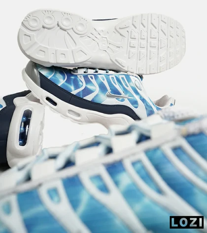 کفش کتانی مردانه و زنانه آبی سفید NIKE AirMax Plus TN Ultra مدل 6732