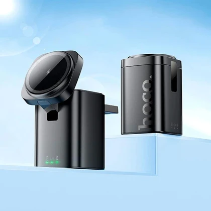 شارژر وایرلس سه کاره هوکو Hoco مدل CQ20 توان 15 وات