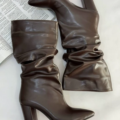 نیم بوت پاشنه کوتاه مکس 4265