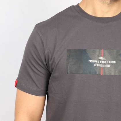 تیشرت آستین کوتاه چاپی مردانه اگزیت مدل 75188161