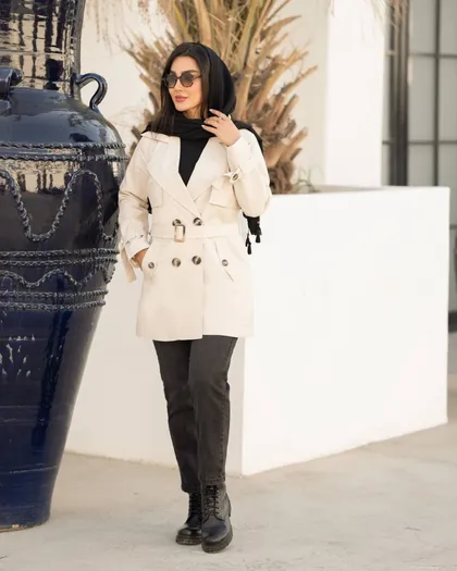 بارانی دخترانه جفت ژیله کد 2254