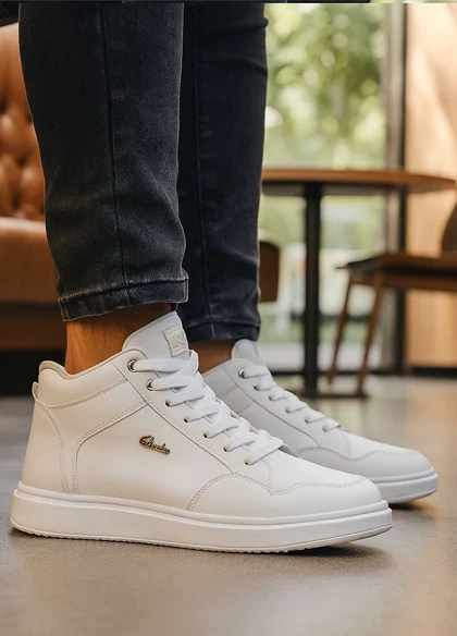 نیم بوت بندی مردانه clarks -سفید ویژه