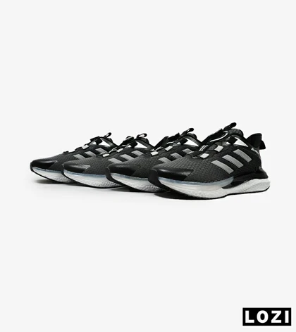 کفش کتانی مردانه و زنانه مشکی نوک مدادی ADIDAS Solar disk