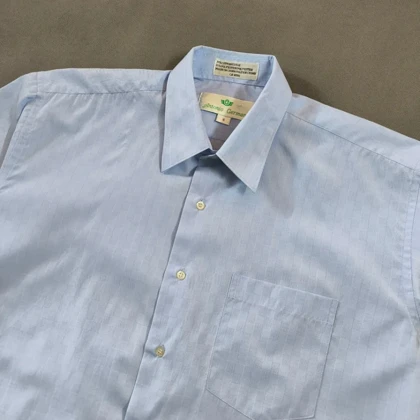 🧡 SIZE XL-L پیراهن نخی آستین کوتاه اورجینال برند ANTONIO GERMANI به سفارش کانادا مدل CLASSIC FIT