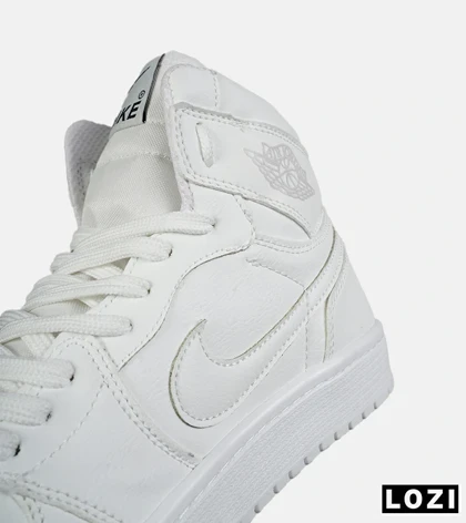 کفش کتانی بزرگ پا ساق‌دار سفید NIKE AIR Jordan 1 مدل 8301