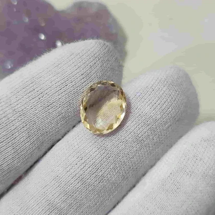 سنگ طبیعی سیترین تراش جواهری کد 5