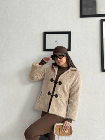 پالتو کتی " پرسا " رنگ کرم