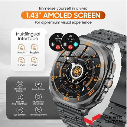 ساعت مچی هوشمند سوئیس میلیتاری SWISS MILITARY مدل SM-WCH-DOM7-GUNF-BLKSTL