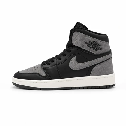 کفش و کتانی مردانه ساق‌دار مدل NIKE JORDAN 1 رنگ مشکی طوسی کد 2442