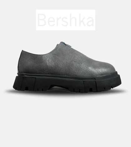 کفش کتانی مردانه طوسی BERSHKA مدل 6241