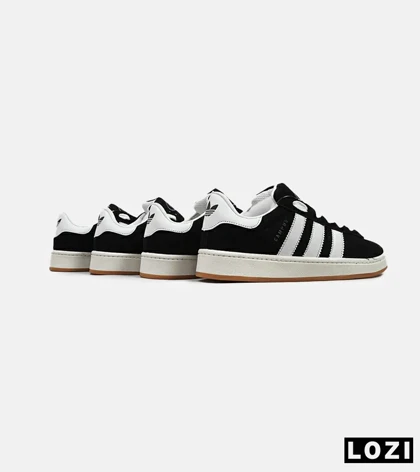 کفش کتانی مردانه و زنانه مشکی سفید ADIDAS Campus