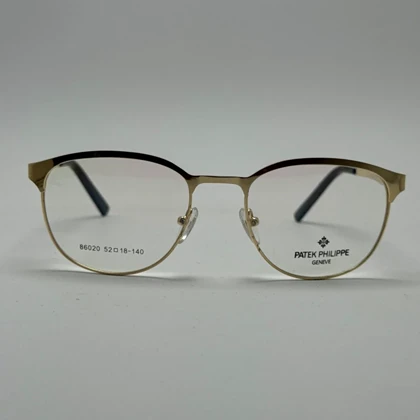 فریم عینک طبی طلایی گرد برند پتک فیلیپ PATEK PHILIPPE مردانه و زنانه