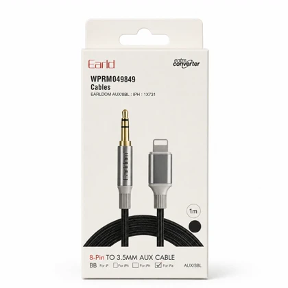 کابل انتقال صدا ارلدام Earldom مدل ET-AUX76L طول 1 متر