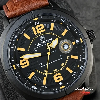 ساعت مچی اورجینال مردانه برند نیوی فورس مدل NF8078 چرمی