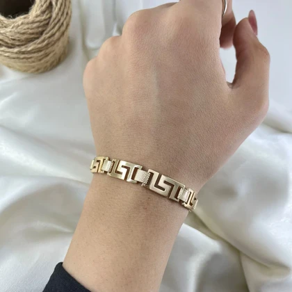 دستبند زنانه ژوپینگ مدل ورساچه طرح زنجیری
