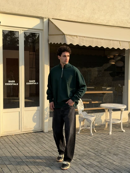 دورس نیم زیپ اورجینال ترانوا سبز/Original Terranova Doors