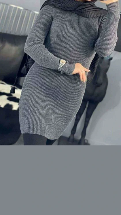 بافت کشی زیر سارافون یقه گرد 33420