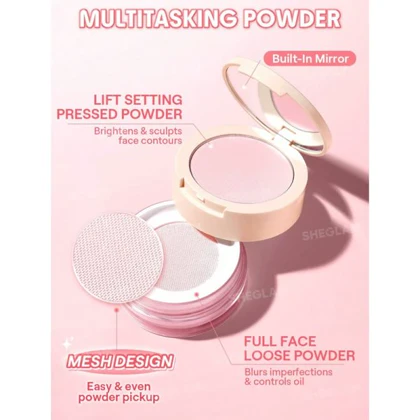 پودر فیکس لیفتینگ و فیکس کننده دو طبقه Insta-Ready Ultra-Fine شیگلم Sheglam