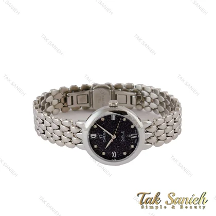 ساعت امگا دویل زنانه سیلور صفحه مشکی Omega-5204-L