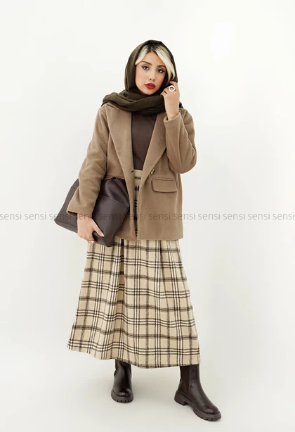 کت فوتر باکسی تک دکمه کد1004776