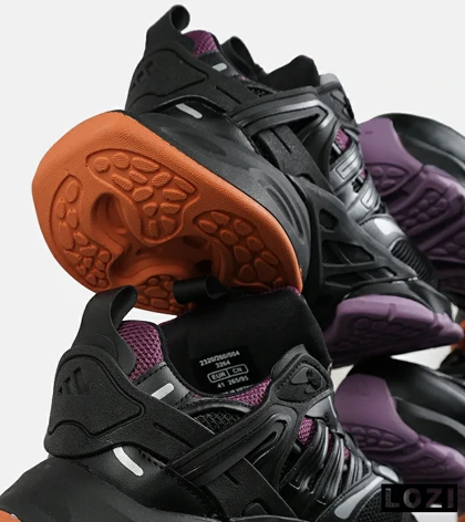 کفش کتانی مردانه و زنانه مشکی بنفش نارنجی ADIDAS performance x9000l4 مدل 7246