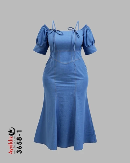 ماکسی لی کاغذی مجلسی زنانه سایز بزرگ کد 3658