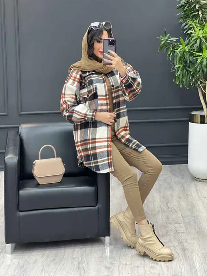 شکت چهارخونه تک جیب