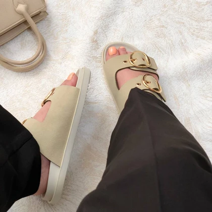 اسلیپر زنانه زارا (ZARA) مدل ترمه رنگ کرم