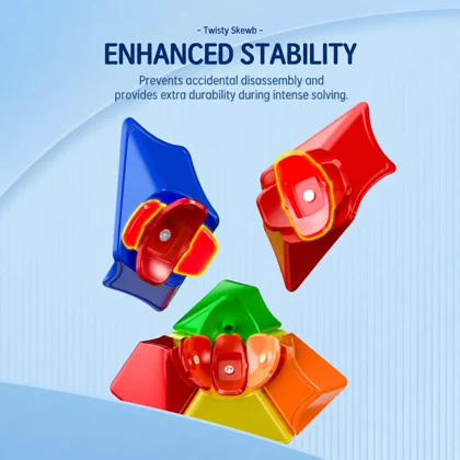 روبیک اسکوب تویستی کای وای QiYi مدل Twisty Skewb استیکرلس