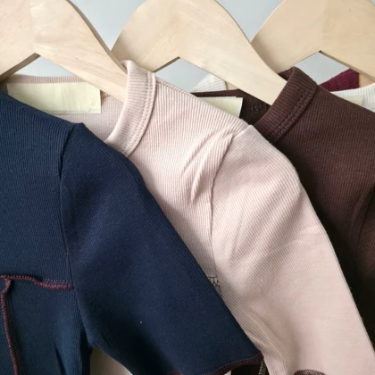 بلیز یقه گرد کثیف دوزی