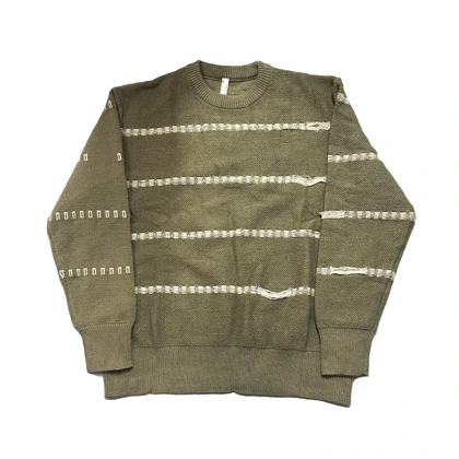 بافت یقه گرد دوخط(90195)