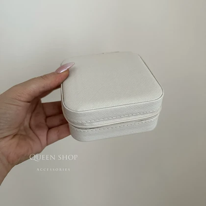 کیف جواهرات و اکسسوری سفید کد 717