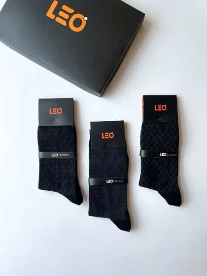 پک جوراب ساق بلند مردانه LEO