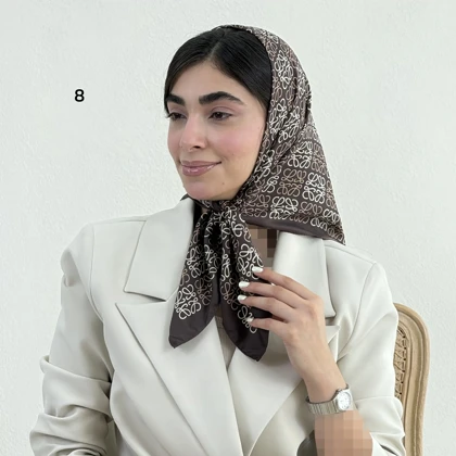 مینی اسکارف زنانه تویل طرحدار | آی بولک