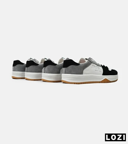 کفش اسنیکرزمردانه سفید طوسی مشکی VANS مدل 5003