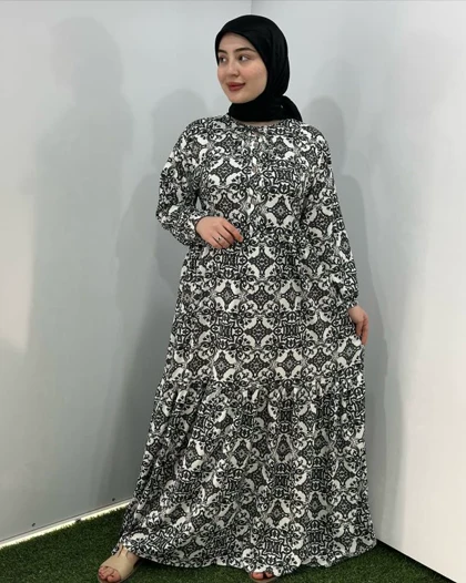 پیراهن فلور خشت 6108