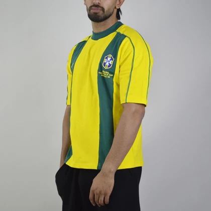 تیشرت فوتبالی برزیل مدل Nike-ZRA-4D0663 زرد