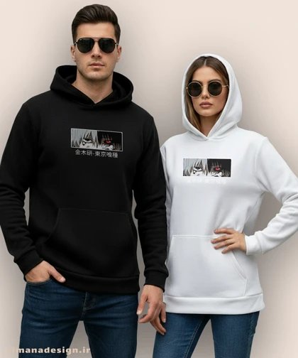 هودی مردانه و زنانه طرح توکیو غول شخصیت کانکی کد 955