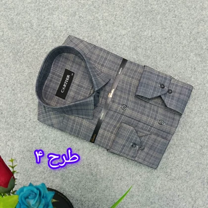 پیراهن مردانه طرحدار استین بلند سایز M تا 2XL پیراهن کلاسیک مردانه طرحدار در 5 طرح پیراهن مردانه رسمی طرحدار BB1
